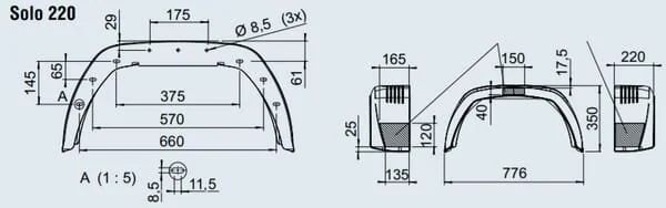 Al Ko - 1259577 - Parafango nero EA