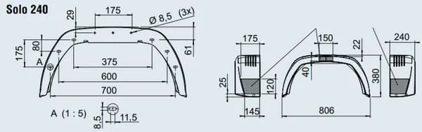 Al Ko - 1259578 - Parafango nero EA