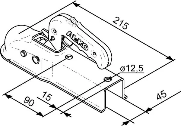 Al Ko - 1367027 - Giunto gancio a sfera AK7/G VKT 45 PLU