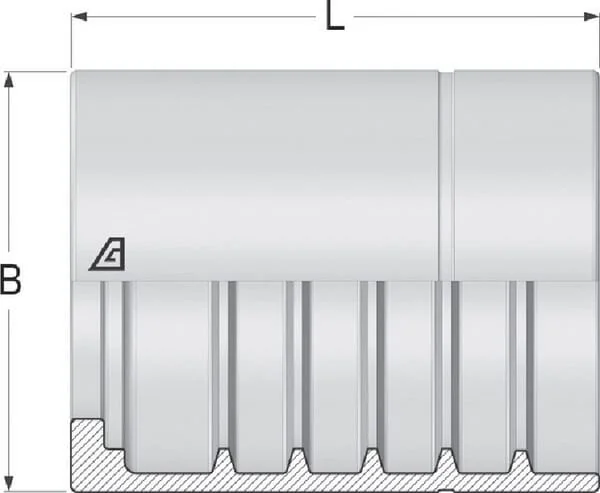 Alfagomma - SFANS425 - Ghiera NS4 DN25