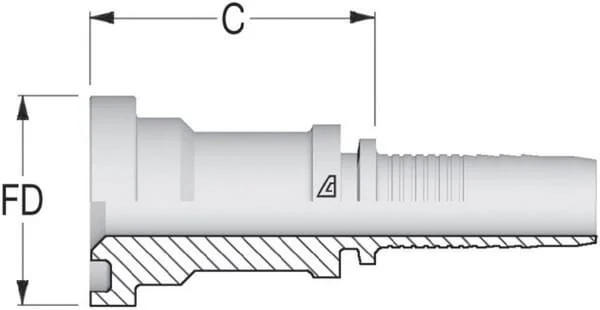 Alfagomma - SFLNS2012 - Inserto NS-DN20+Flange