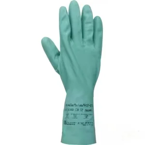 Ansell - HS376759 - Guanti da lavoro rossi lunghi 33cm taglia 9/L Sol-Vex giardinaggio
