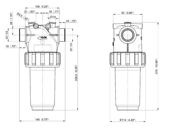 Arag - 32620535 - Filtri in linea G 1 1/4 Inches e G 1 1/2 Inches raccordo filettato