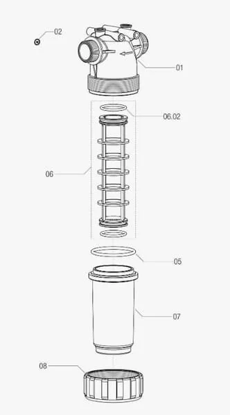 Arag - 3262064 - Filtro in linea 1- 100 Mesh