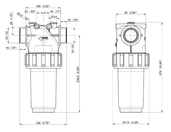Arag - 3262064 - Filtro in linea 1- 100 Mesh
