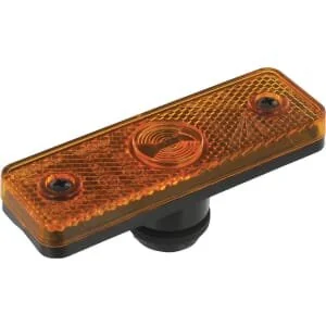 Aspöck - 212200004 - Luce di ingombro LED, rettangolare, arancione, da avvitare, Flatpoint