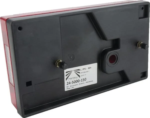 Aspöck - 245000157 - Luce posteriore sinistra rettangolare, rosso/ambra, montaggio a bullone, Multipoint