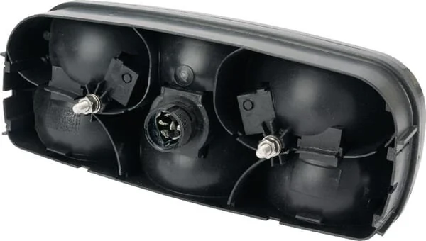 Aspöck - 252400507 - Faro posteriore DX rettangolare, rosso/trasparente/ambra, avvitabile, Ecopoint I