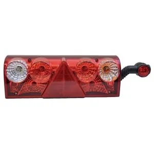 Aspöck - 256411527 - Luce Posteriore DX Rettangolare, Rosso/Ambra/Trasparente, Da avvitare, Europoint II