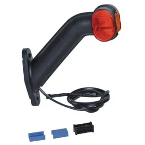 Aspöck - 313409007 - Luce d'ingombro RH, rosso/ambra, da avvitare