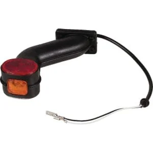 Aspöck - 313608017 - Luce d'ingombro LH rotonda, rossa/gialla, da avvitare