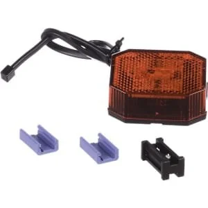 Aspöck - 316309067 - Luce d'ingombro LED, ottagonale, rossa, da avvitare, mm