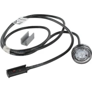Aspöck - 316704077 - Luce d'ingombro LED, rotonda, 12/, bianca, da avvitare, Monopoint II