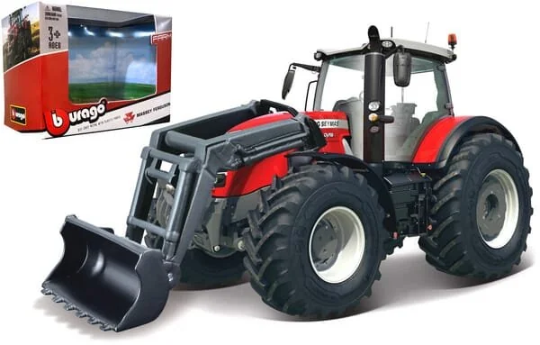 Bburago - 1831633 - Massey Ferguson 8700 con caricatore frontale