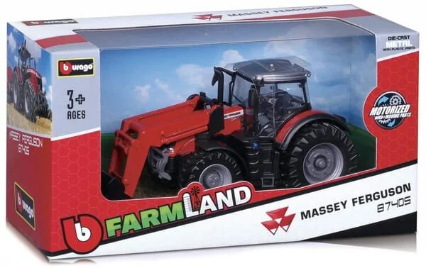 Bburago - 1831634 - Massey Ferguson 87405 2010 caricatore frontale A