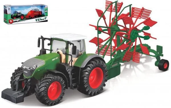 Bburago - 1831665 - Fendt 1050 Vario con ranghinatore a vortice
