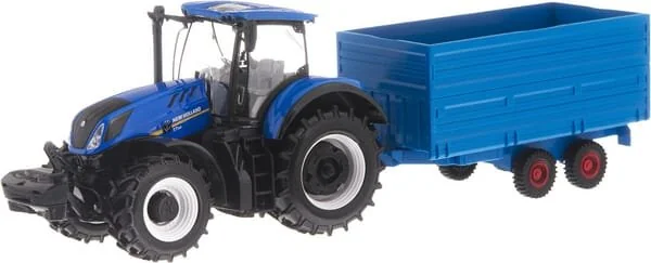 Bburago - 1844067 - New Holland T7.315 con rimorchio per fieno