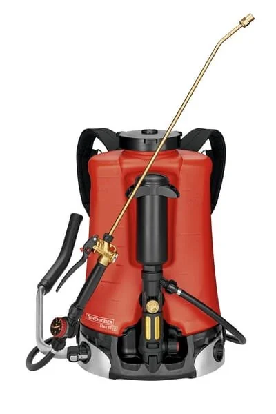 Birchmeier - 12099001 - Pompa a spalla Flox 10 AD1, con regolatore di pressione PR3 e ugello di spruzzo Duro-Jet 1.5mm