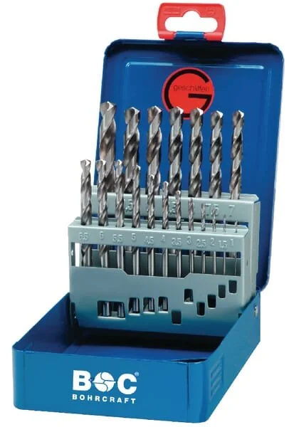Bohrcraft - SE1466 - Set Punte Trapano per Metallo 1-10mm 19 Pcs