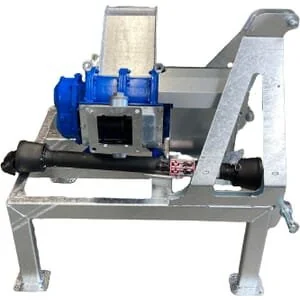 Bomik - PA11624030 - Pompa a lobi rotante A116-240S su telaio con raccoglipietre