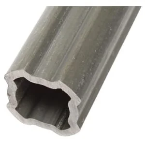 Bondioli Pavesi - 2453N1500 - Tubo profilo interno SFT S6, 4 angoli, diametro 47.4x37.9x4.75mm L: 1500mm (grandangolo)