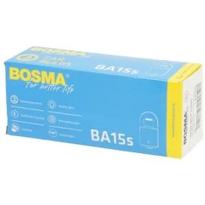 Bosma - 1406121515 - Lampadina a incandescenza a pera 15W BA15s bianca