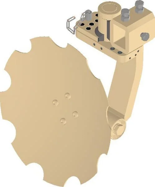 Braun - 40006444 - Aratro a disco con doppia regolazione dell'angolo e staffa LUV RH