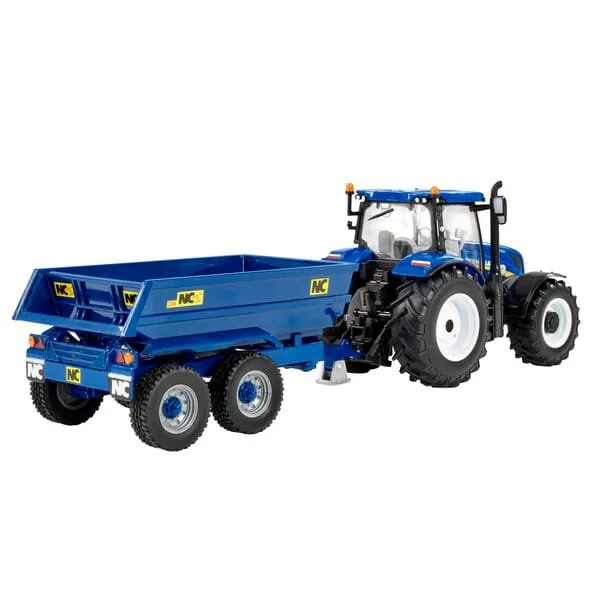 Britains - 43268 - New Holland T6+NC rimorchio inclinabile