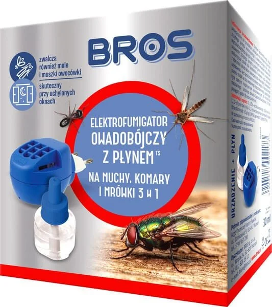 Bros - 1594118 - Vaporizzatore a spina per zanzare e formiche + ricarica liquida