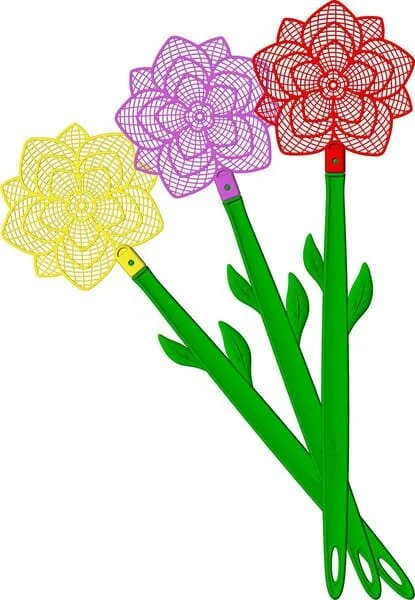 Bros - 15941562 - Schiacciamosche floreale