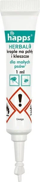 Bros - 15941612 - HAPPS Gocce erboristiche repellenti per insetti per cani di piccola taglia, 5-10kg