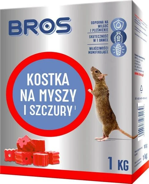 Bros - 15941858 - Blocco di cera esca topicida e ratticida 1kg