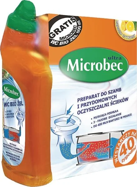 Bros - 1705BIO020100 - Preparazione per fosse settiche e impianti di trattamento acque reflue, "Microbec", 1kg