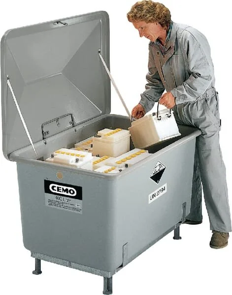 Cemo - 3396 - Contenitore in fibra di vetro grigio 200L
