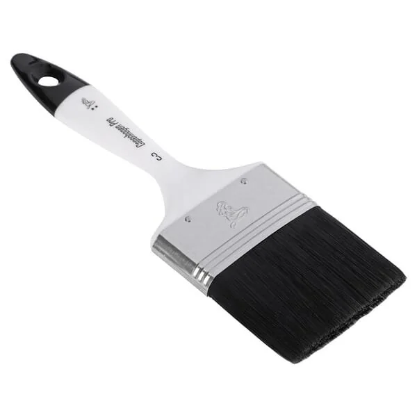 Copenhagen Pro - 2320430 - Spazzola piatta universale II Star, setole sintetiche nere 76mm