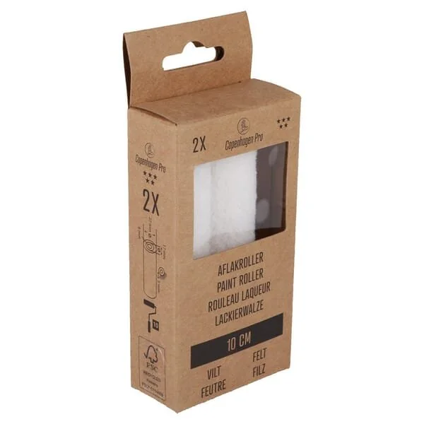 Copenhagen Pro - 2331043 - Rullo per pittura V Star, feltro 5mm 10cm (2x)