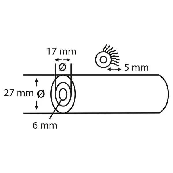 Copenhagen Pro - 2331043 - Rullo per pittura V Star, feltro 5mm 10cm (2x)