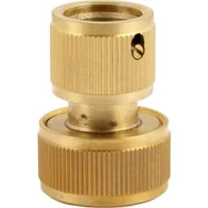 Daye - 1731128030 - Raccordo rapido in ottone con Aquastop, DY8030C