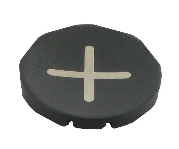 Eaton - M22XDSX4 - Piastra pulsante nera "+"