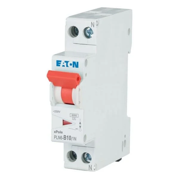 Eaton - PLN6B101N - Interruttore automatico miniaturizzato 10A,1P+N,B