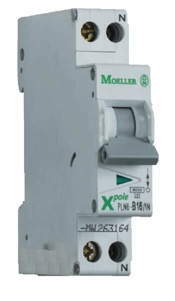 Eaton - PLN6B131N - Interruttore automatico in miniatura 13A,1P+N,B