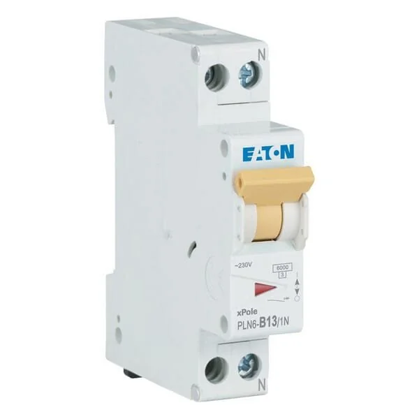 Eaton - PLN6B131N - Interruttore automatico in miniatura 13A,1P+N,B