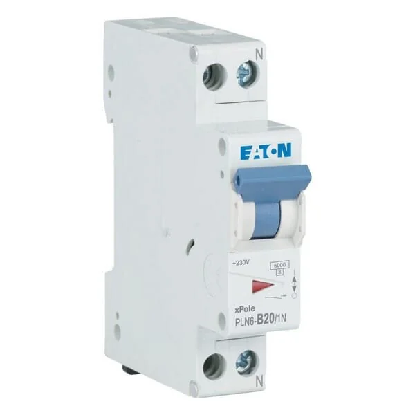 Eaton - PLN6B201N - Interruttore automatico in miniatura 20A,1P+N,B
