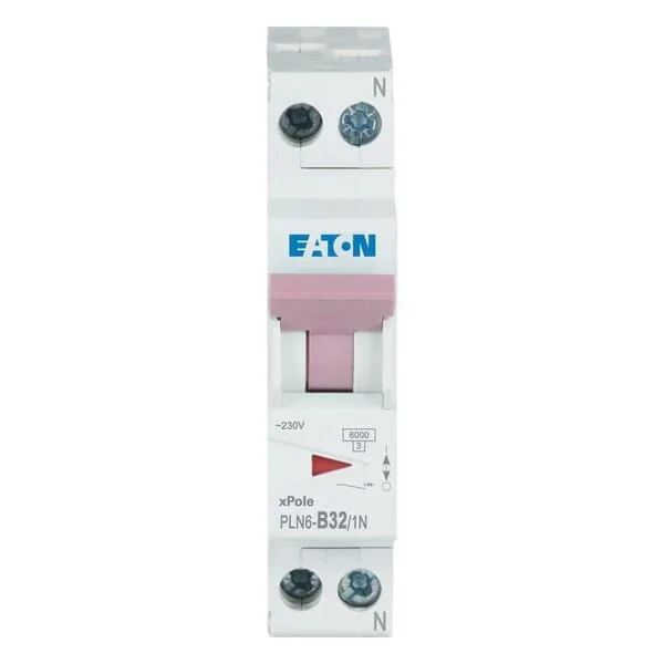 Eaton - PLN6B321N - Interruttore automatico miniaturizzato 32A,1P+N,B