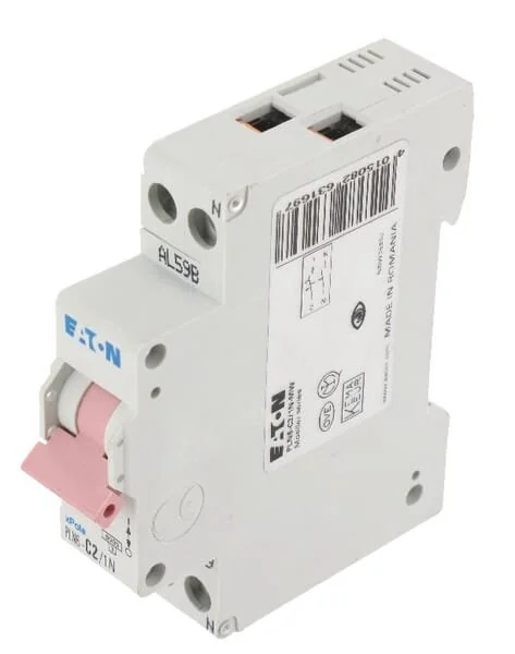 Eaton - PLN6C21N - Interruttore automatico in miniatura 2A,1P+N,C