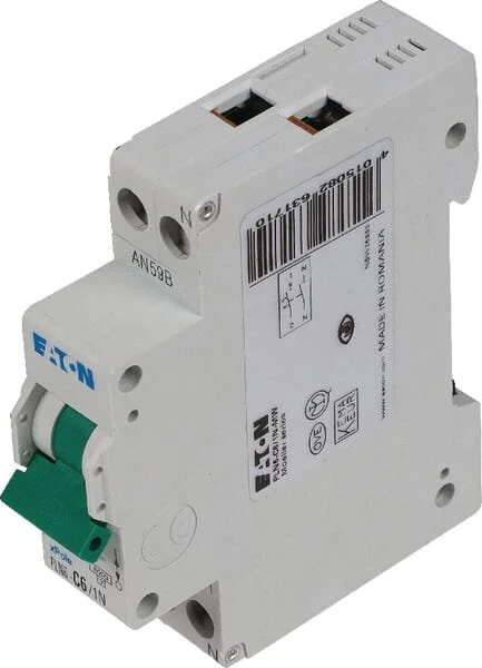 Eaton - PLN6C61N - Interruttore automatico miniaturizzato 6A,1P+N,C
