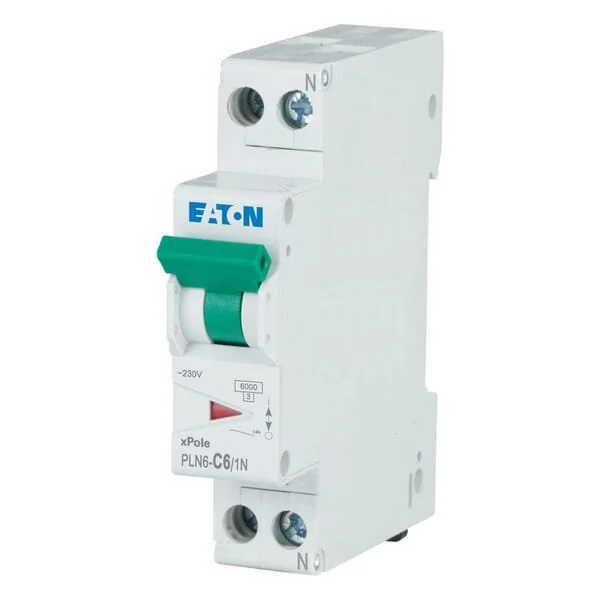 Eaton - PLN6C61N - Interruttore automatico miniaturizzato 6A,1P+N,C
