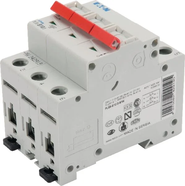 Eaton - PLS6B103 - Interruttore automatico miniaturizzato 10A.3P,B
