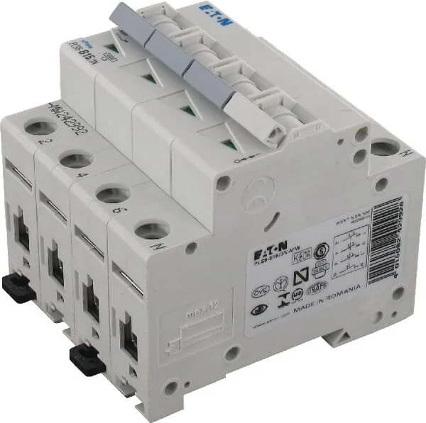 Eaton - PLS6B163N - Interruttore automatico in miniatura 16A,3P+N,B