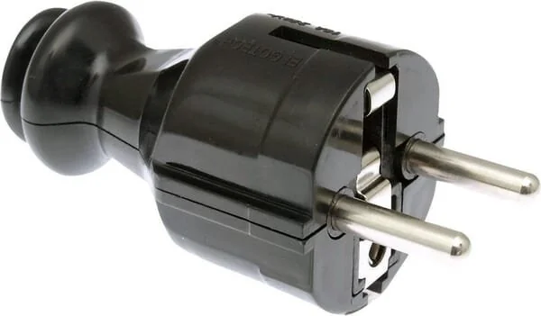 Elgotech - 1760141030 - Unischuko Spina diritta con messa a terra, WT-30-2